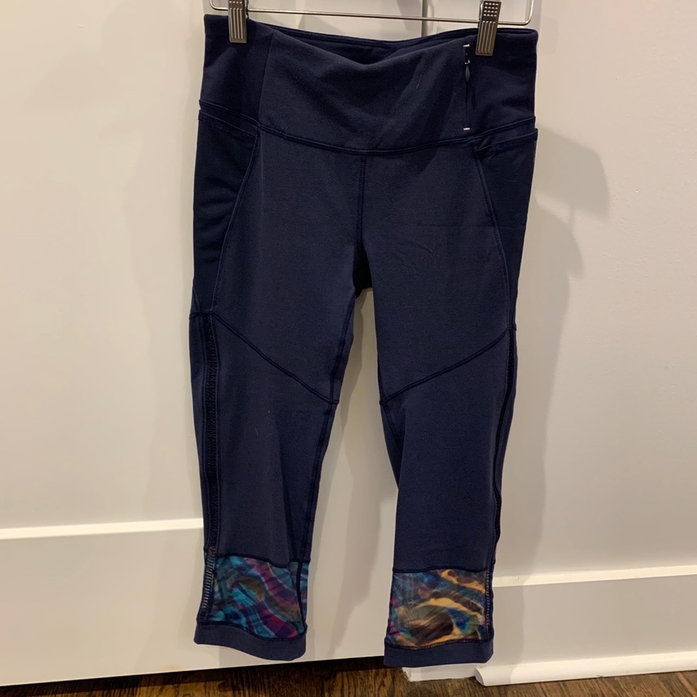 Calia Capri Workout Pants in Navy